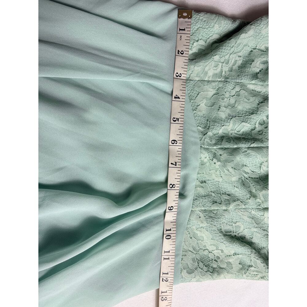 Lulus Sage Green Halter Neck Lace Maxi Dress Size S NWT - Picture 8 of 8